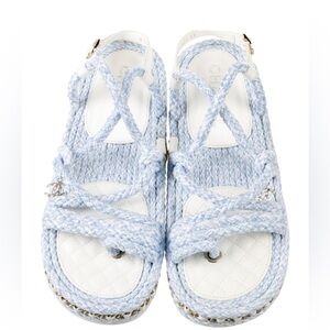 2022 Interlocking CC Logo Gladiator Sandals chanel